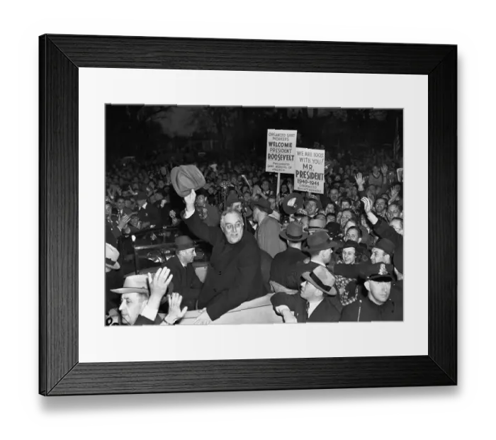 Framed Print : President Roosevelt in Kingston Framed Print : President Roosevelt in Kingston