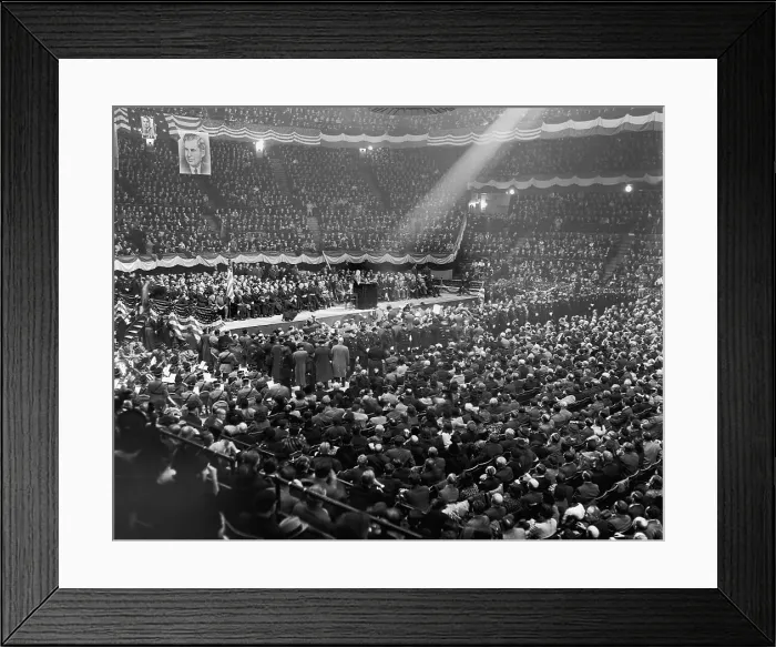 Framed Print : President FDR Speaking in Madison Square Garden Framed Print : President FDR Speaking in Madison Square Garden