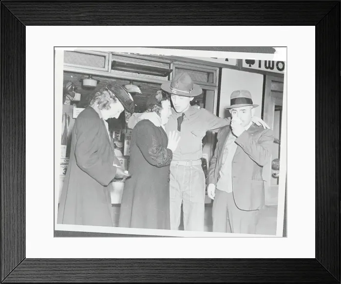 Framed Print : Joseph Mihal Consoling Family Framed Print : Joseph Mihal Consoling Family