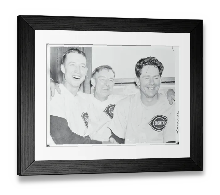 Framed Print : Bill McKechnie with Bucky Walters and Paul Derringer Framed Print : Bill McKechnie with Bucky Walters and Paul Derringer