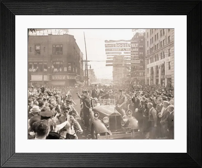 Framed Print : Wendell Willkie on Campaign Trail