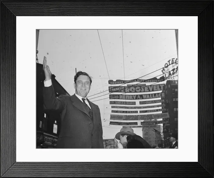Framed Print : Wendell L. Wilkie Campaigning under Roosevelt's Banner Framed Print : Wendell L. Wilkie Campaigning under Roosevelt's Banner