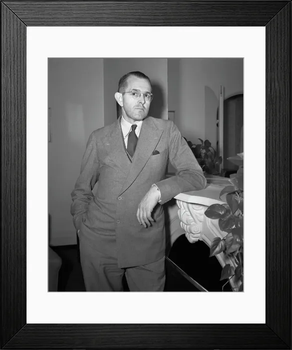 Framed Print : Publisher Cornelius V. Starr Framed Print : Publisher Cornelius V. Starr
