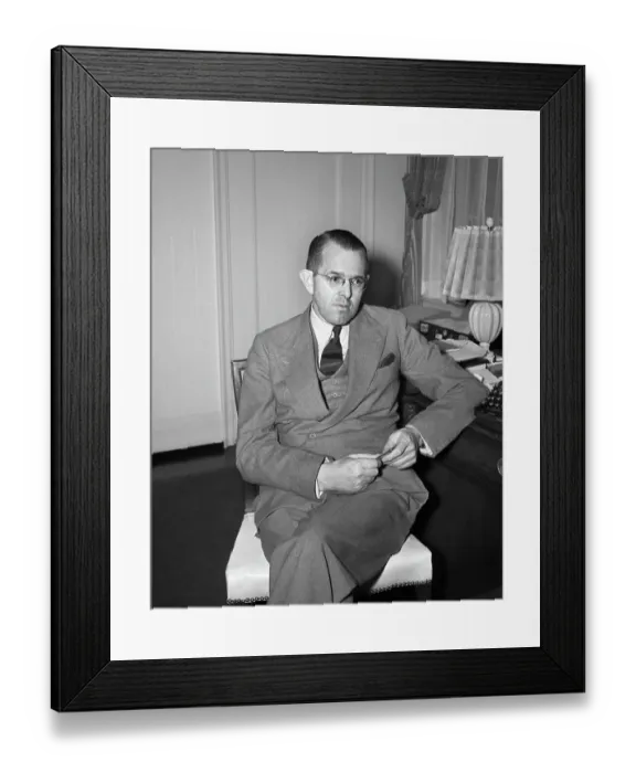 Framed Print : Publisher Cornelius V. Starr Framed Print : Publisher Cornelius V. Starr