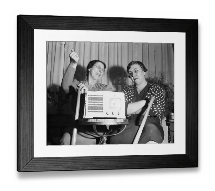 Framed Print : Players Mothers Listening to 1940 World Series Framed Print : Players Mothers Listening to 1940 World Series
