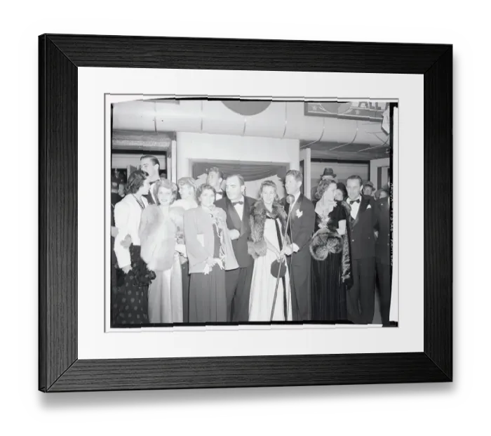 Framed Print : Portrait of Mrs. Knute Rockne with Other Celebrities Framed Print : Portrait of Mrs. Knute Rockne with Other Celebrities
