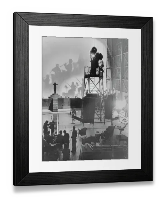 Framed Print : Leopold Stokowski on Structuring of Music Scene Framed Print : Leopold Stokowski on Structuring of Music Scene
