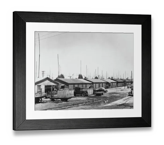 Framed Print : Terminal Island Japanese Fishing Colony Framed Print : Terminal Island Japanese Fishing Colony