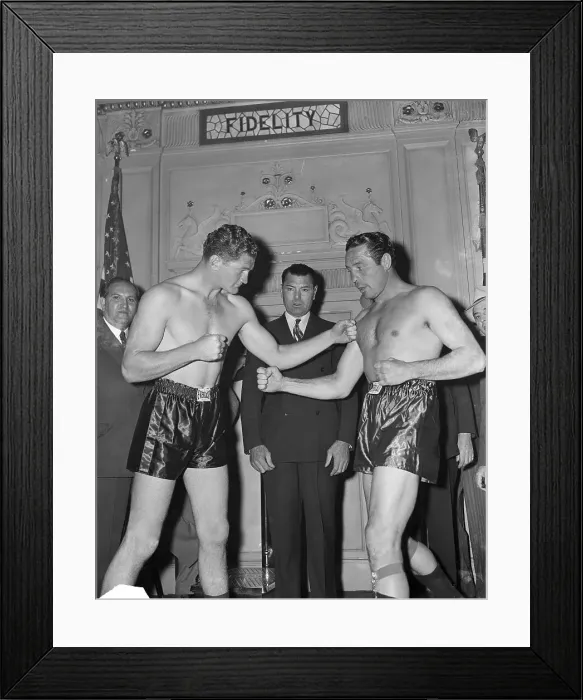 Framed Print : Pat Comisky and Max Baer