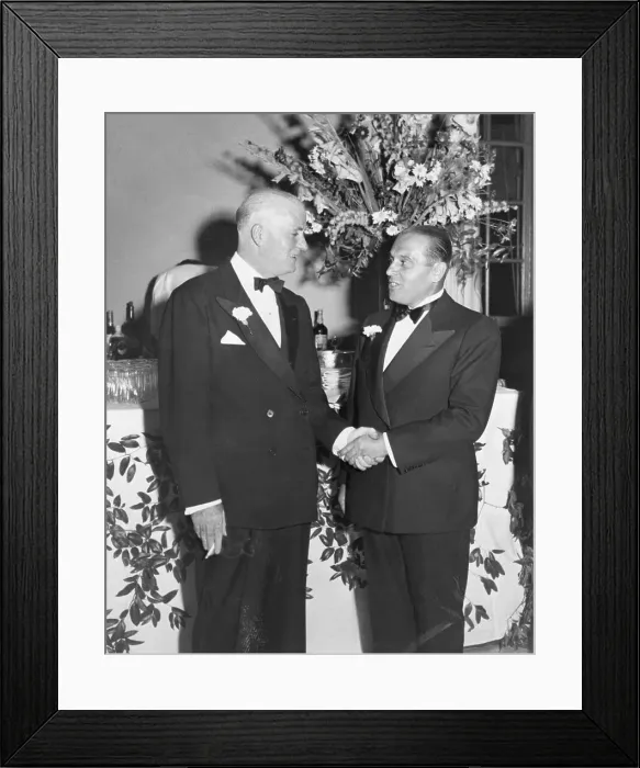 Framed Print : Generoso Pope and Edward J. Flynn Shaking Hands Framed Print : Generoso Pope and Edward J. Flynn Shaking Hands
