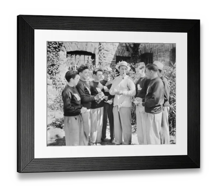 Framed Print : Caddies Get Bing Crosby's Autograph Framed Print : Caddies Get Bing Crosby's Autograph