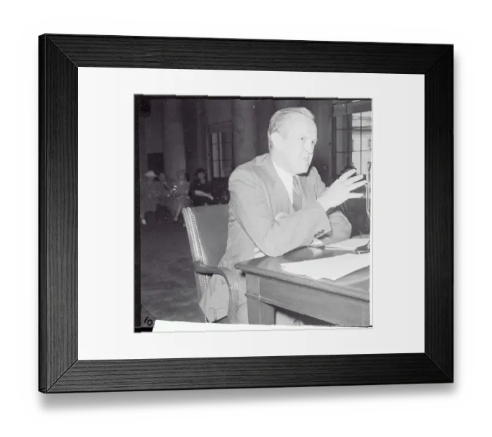 Framed Print : William Alfred Eddy Speaking to Senate Framed Print : William Alfred Eddy Speaking to Senate