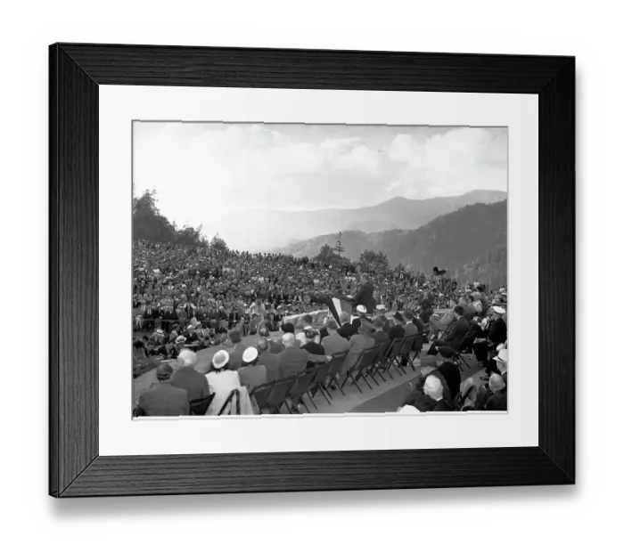Framed Print : Dedication of Great Smoky Mountains National Park Framed Print : Dedication of Great Smoky Mountains National Park