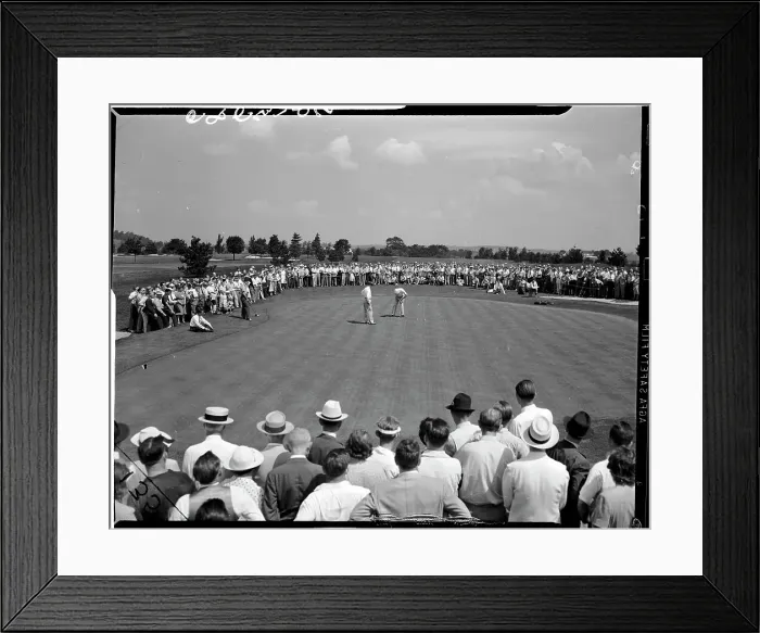 Framed Print : Sam Snead Watching Byron Nelson Putt Framed Print : Sam Snead Watching Byron Nelson Putt