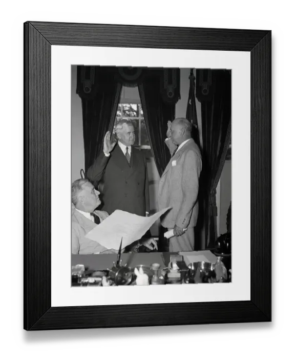 Framed Print : Jesse Jones Taking Oath of Office Framed Print : Jesse Jones Taking Oath of Office