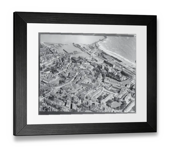 Framed Print : Aerial View of Folkestone Framed Print : Aerial View of Folkestone