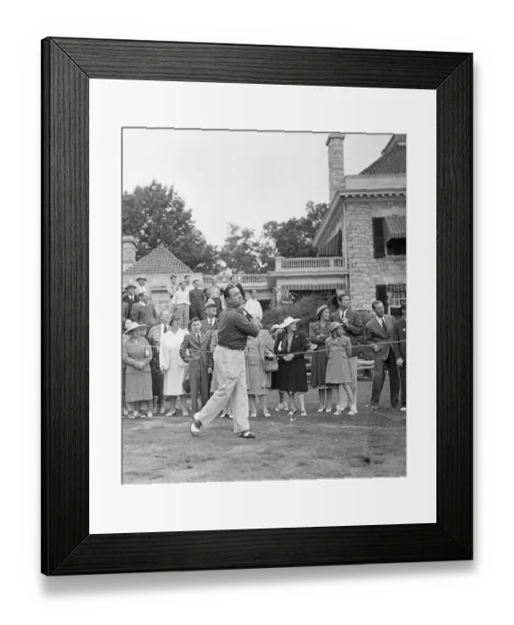 Framed Print : Walter Hagen Swinging Golf Club Framed Print : Walter Hagen Swinging Golf Club