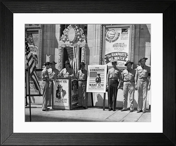 Framed Print : WWII Military Recruitment Framed Print : WWII Military Recruitment