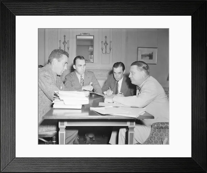 Framed Print : Humphrey Bogart and Martin Dies at Southland Hearing Framed Print : Humphrey Bogart and Martin Dies at Southland Hearing