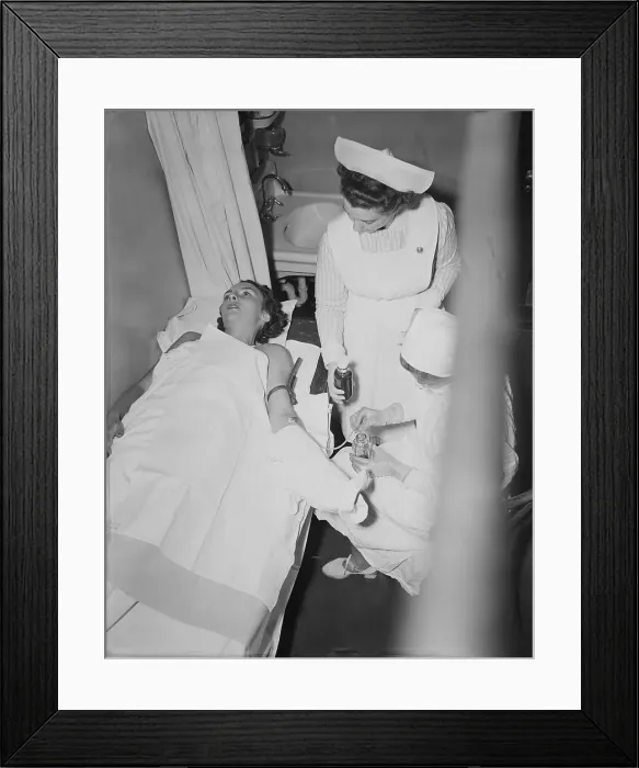 Framed Print : Red Cross Blood Drive for Wounded Allies Framed Print : Red Cross Blood Drive for Wounded Allies