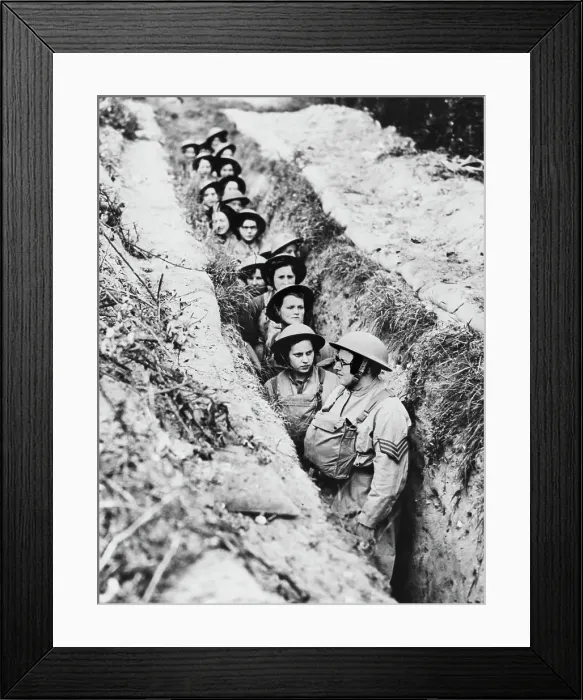 Framed Print : Women's Auxiliary Training Service Framed Print : Women's Auxiliary Training Service