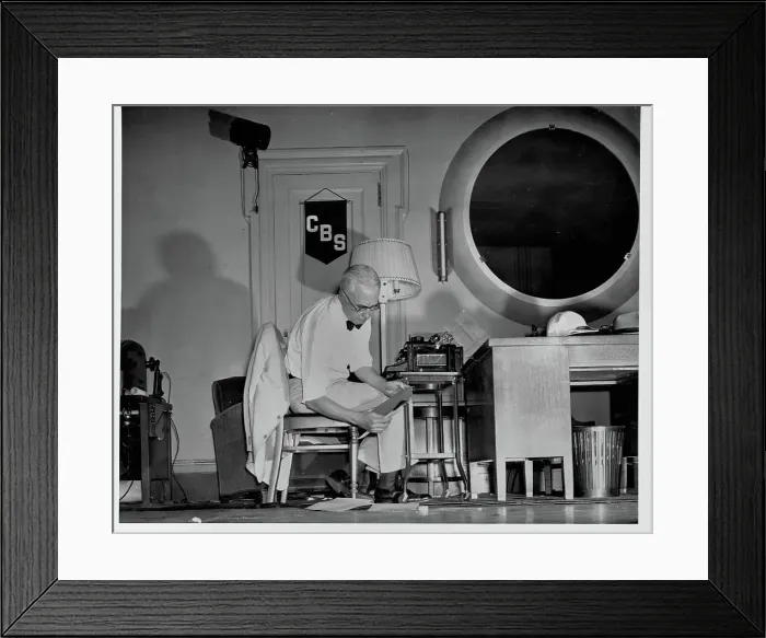 Framed Print : CBS News Analyst Elmer Davis