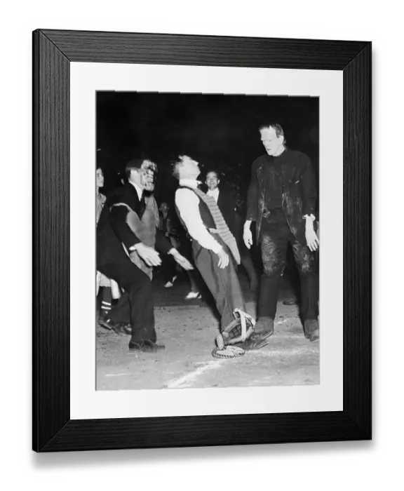 Framed Print : Terror at Home Plate Framed Print : Terror at Home Plate