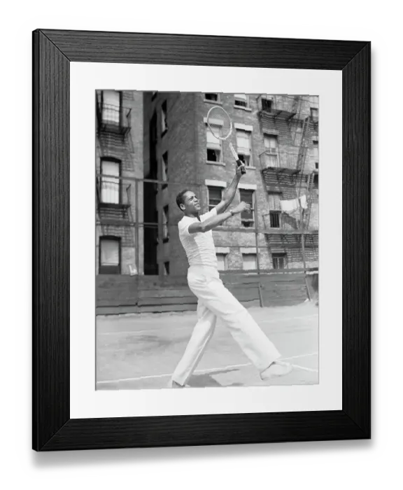 Framed Print : Jimmy McDaniels Hitting Overhead Shot Framed Print : Jimmy McDaniels Hitting Overhead Shot