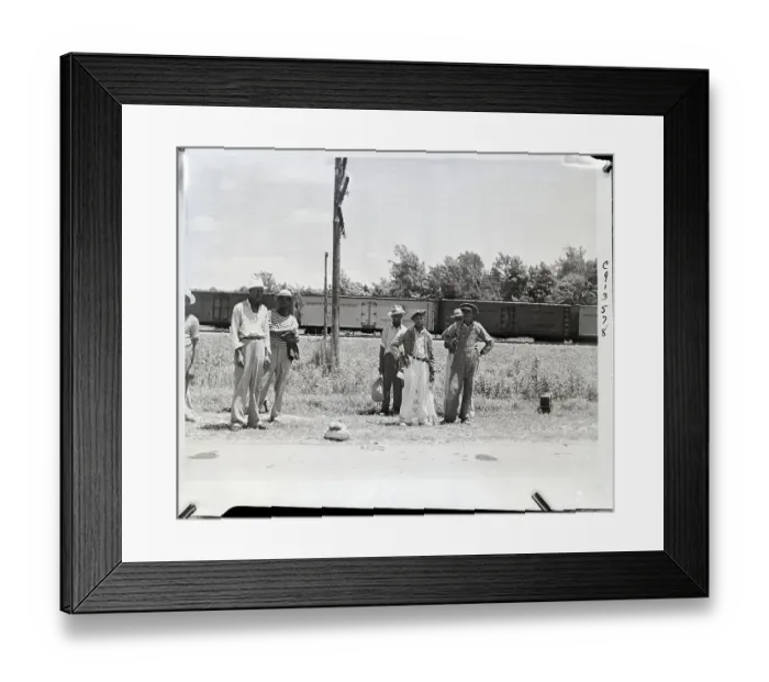 Framed Print : Migrant Workers Waiting For Ride Framed Print : Migrant Workers Waiting For Ride