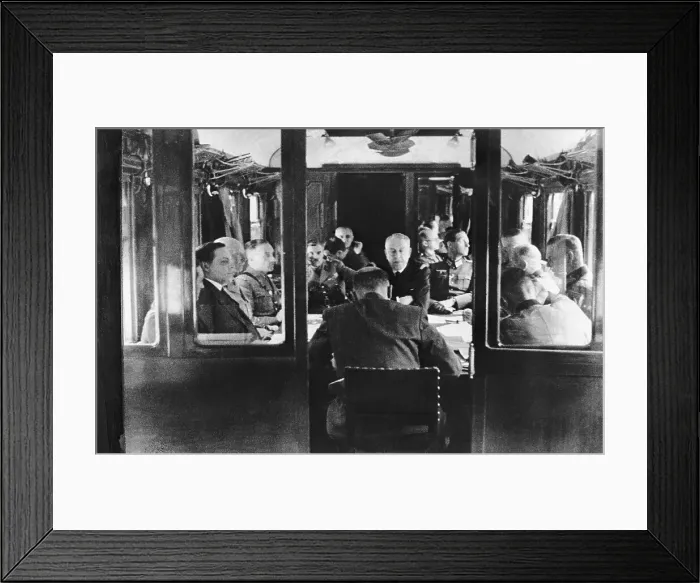 Framed Print : Signing of the Franco-German Armistice Framed Print : Signing of the Franco-German Armistice