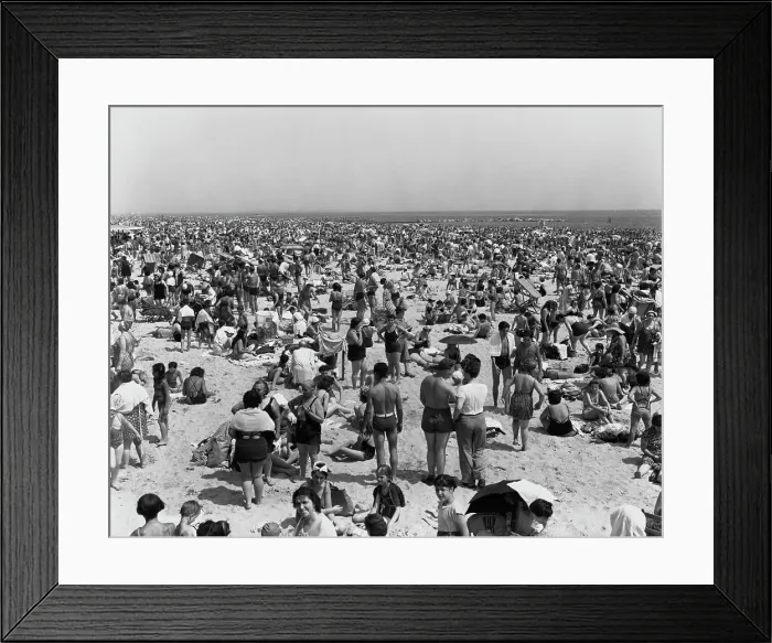 Framed Print : Coney Island Beach Framed Print : Coney Island Beach