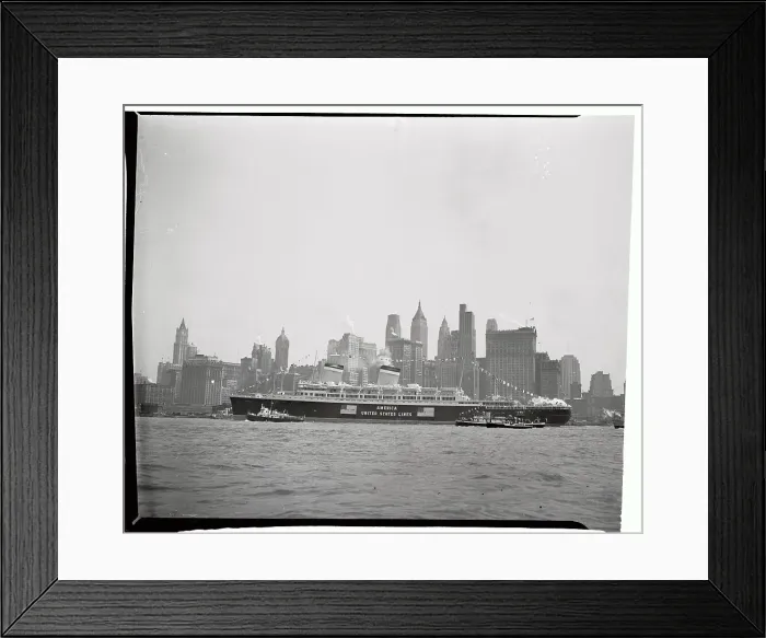 Framed Print : The S.S. America Framed Print : The S.S. America