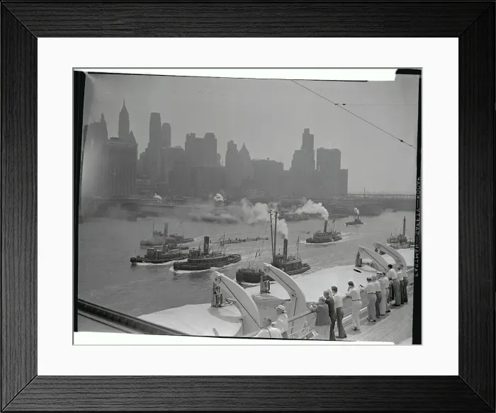 Framed Print : View from the S.S. America Framed Print : View from the S.S. America
