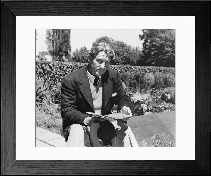 Framed Print : Spencer Tracey Goes Through Mail Outside Framed Print : Spencer Tracey Goes Through Mail Outside