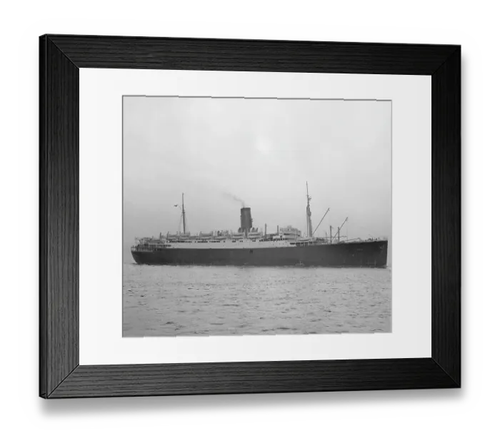 Framed Print : S.S. Lancastria As Refugee Liner Framed Print : S.S. Lancastria As Refugee Liner