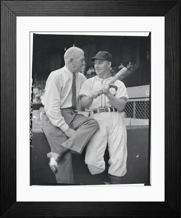 Framed Print : Tris Speaker and Roy Weatherly Framed Print : Tris Speaker and Roy Weatherly