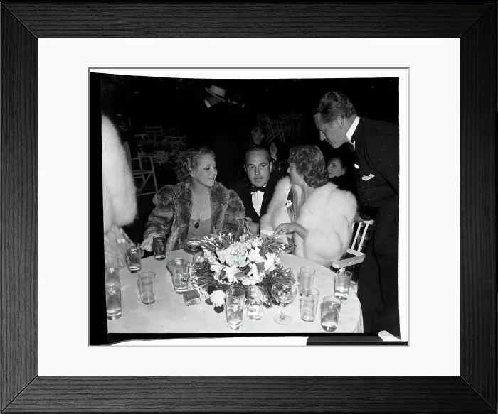 Framed Print : Mary Pickford Dining with Jeannette MacDonald Framed Print : Mary Pickford Dining with Jeannette MacDonald