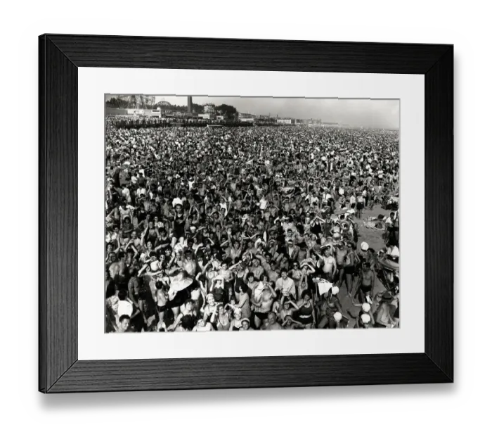 Framed Print : Heat Wave at Coney Island Framed Print : Heat Wave at Coney Island