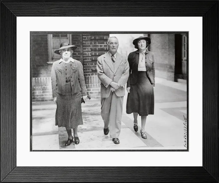 Framed Print : Robert W. Service and his Wife and Daughter