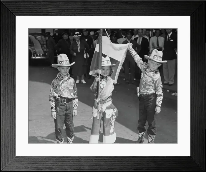 Framed Print : Children Supporting Garner Framed Print : Children Supporting Garner