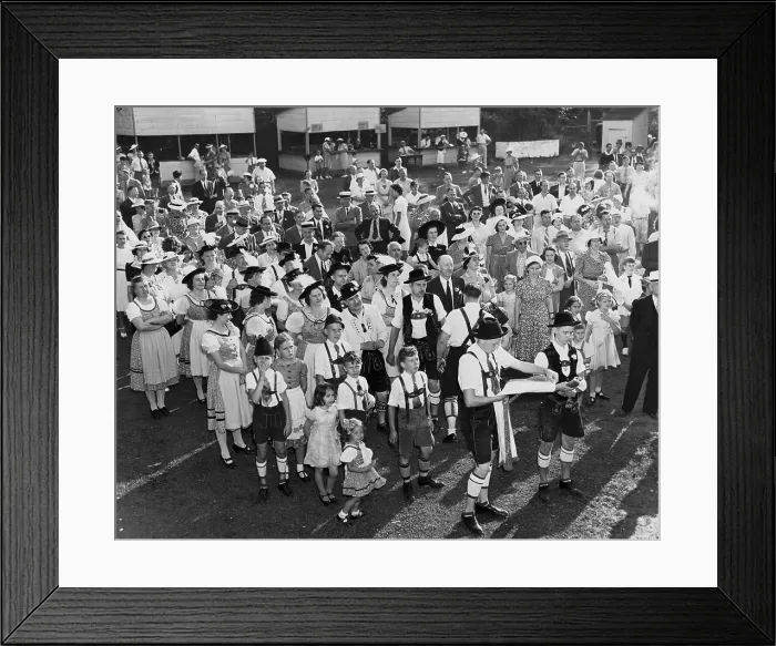 Framed Print : German Societies Holding Festival Framed Print : German Societies Holding Festival