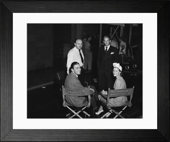 Framed Print : Franklin Roosevelt, Jr. And His Wife Framed Print : Franklin Roosevelt, Jr. And His Wife