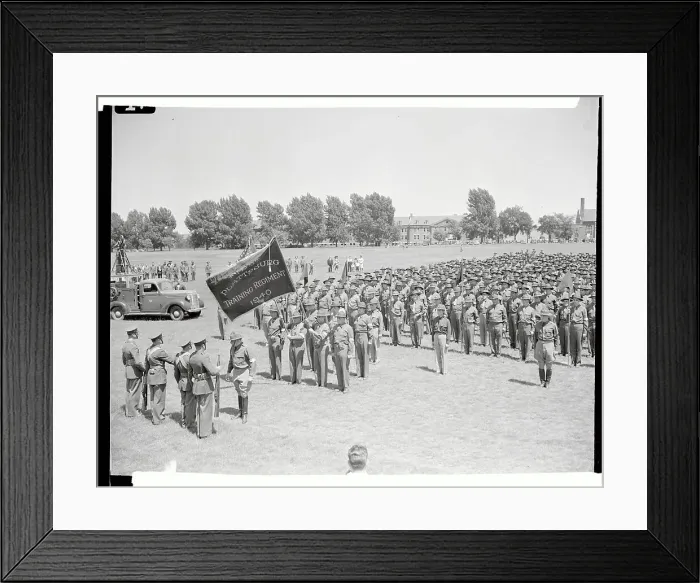 Framed Print : Civilians Beginning Volunteer Military Training Framed Print : Civilians Beginning Volunteer Military Training