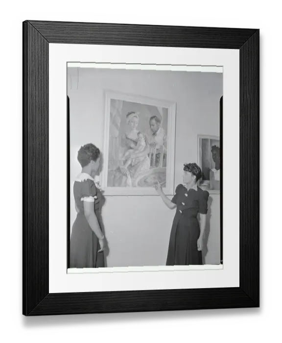 Framed Print : James A. Porter Painting in American Negro Exposition Framed Print : James A. Porter Painting in American Negro Exposition