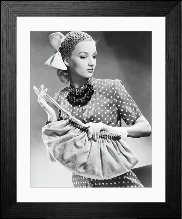 Framed Print : Woman With Designer Handbag Framed Print : Woman With Designer Handbag