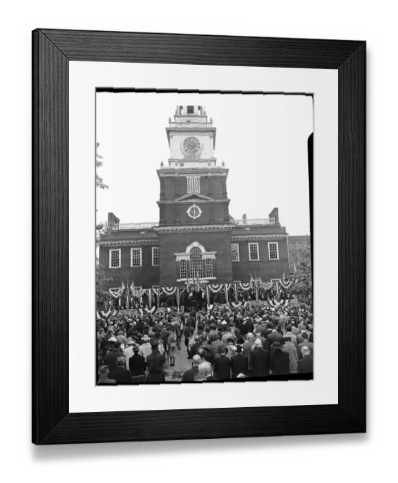 Framed Print : Fourth of July Ceremonies at Philadelphia Framed Print : Fourth of July Ceremonies at Philadelphia
