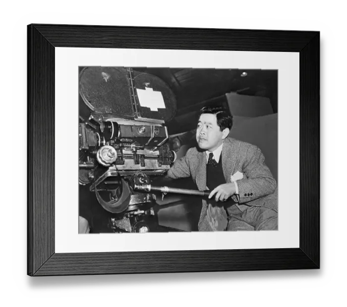Framed Print : Hollywood Cameraman James Wong Howe Framed Print : Hollywood Cameraman James Wong Howe