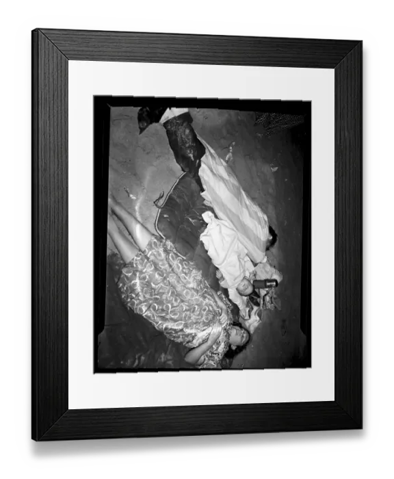 Framed Print : Couple and Baby Sleep on Beach at Coney Island Framed Print : Couple and Baby Sleep on Beach at Coney Island