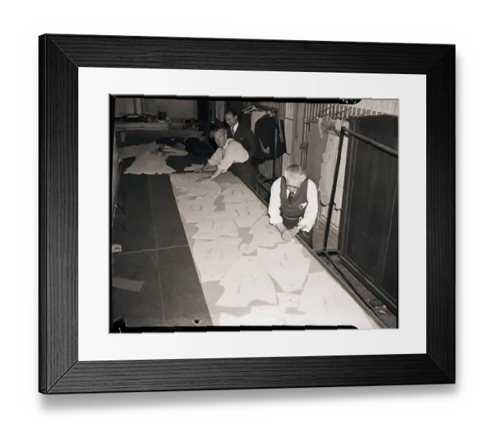 Framed Print : Tailors Check Patterns on Army Cloth Framed Print : Tailors Check Patterns on Army Cloth