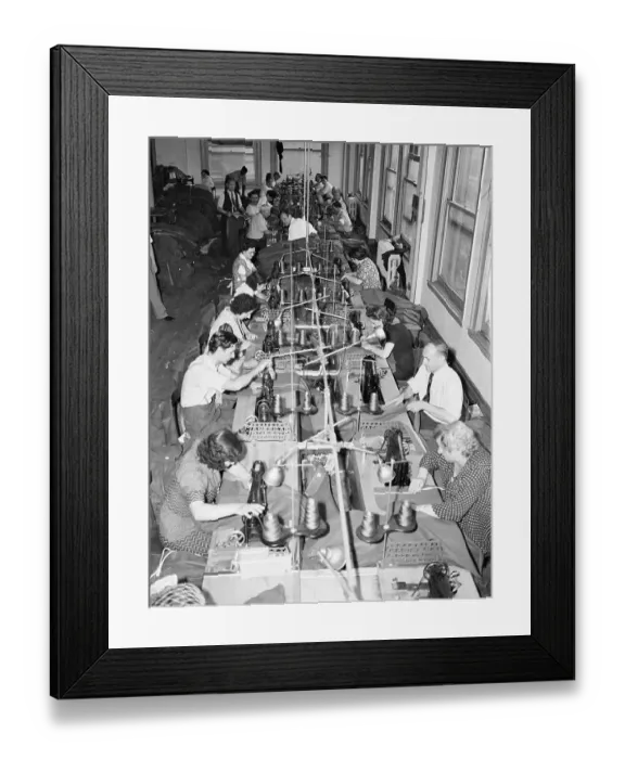 Framed Print : People Working In Clothing Factory Framed Print : People Working In Clothing Factory